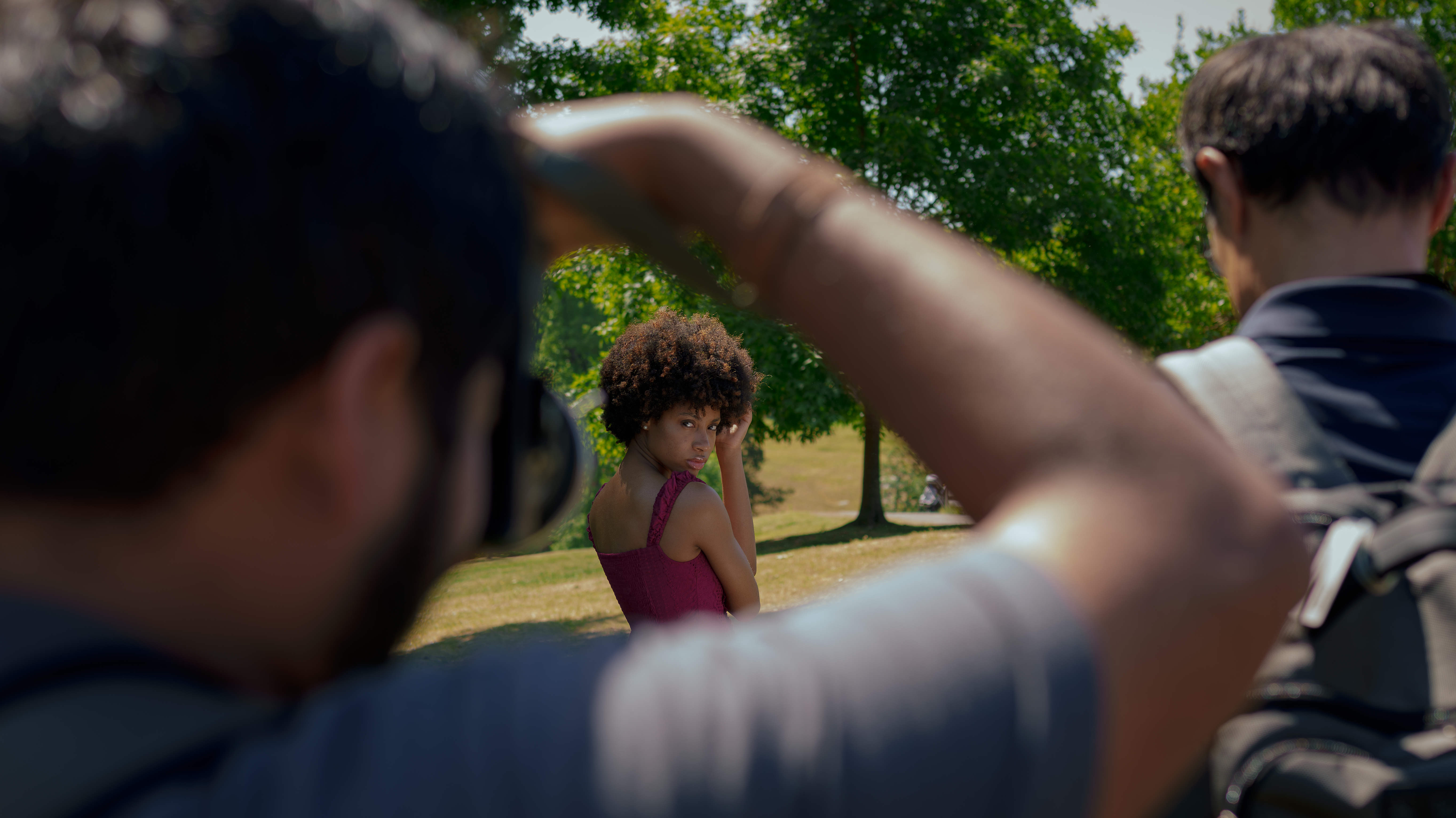 woman getting photographed